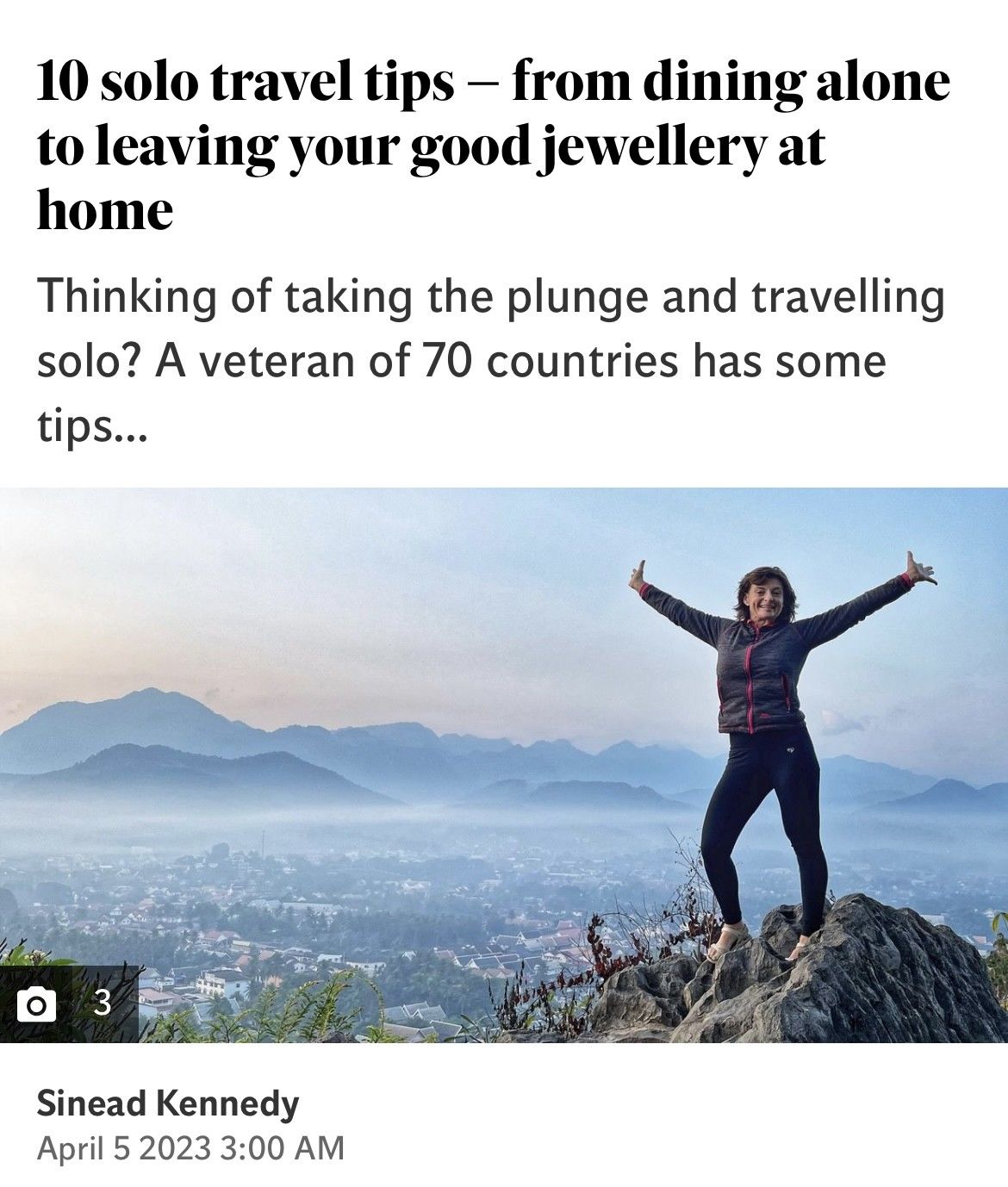 sinead kennedy solo travel coaching bespoke travel